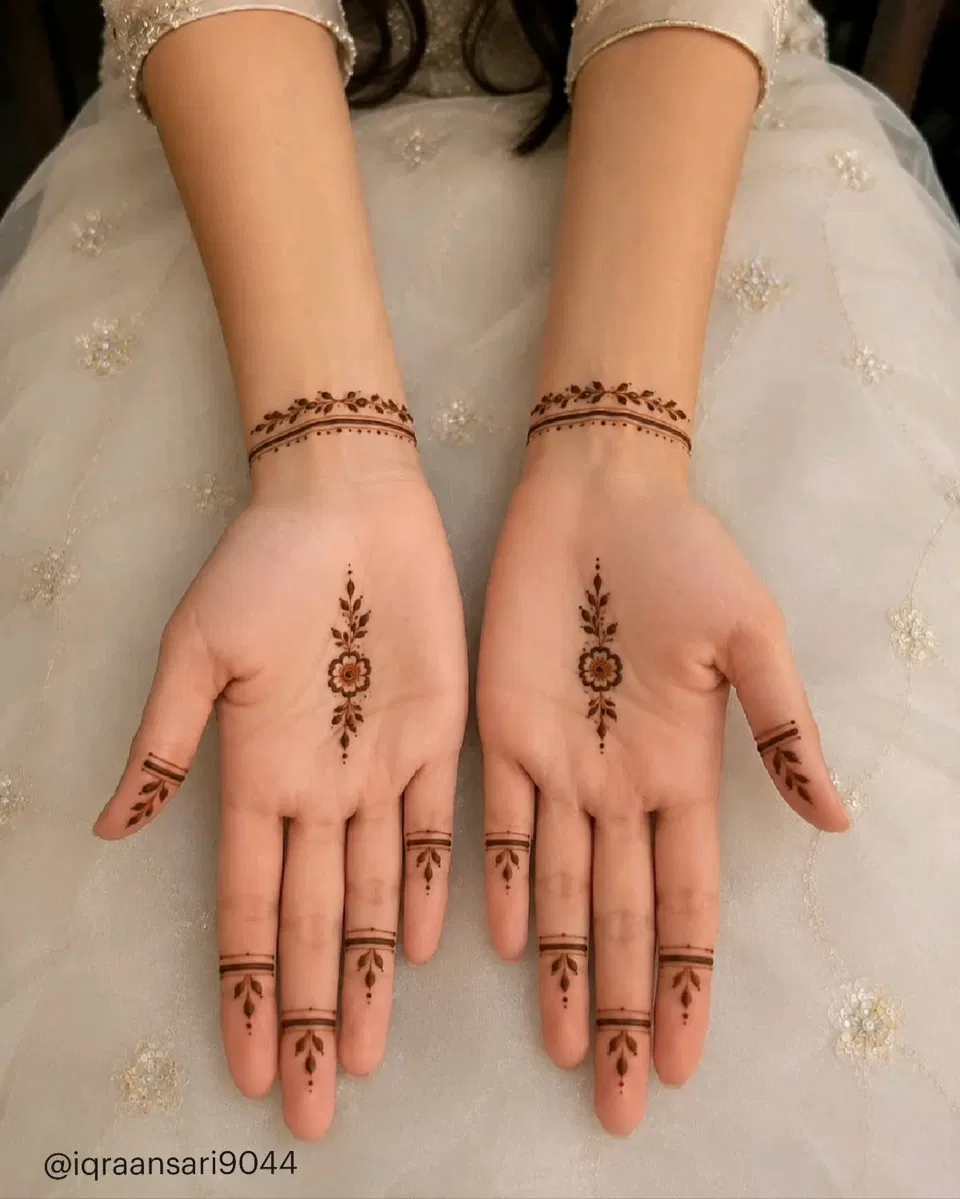 Aesthetic Minimal Finger Mehndi Design (4)