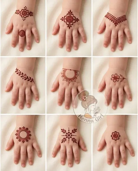 simple finger mehndi design