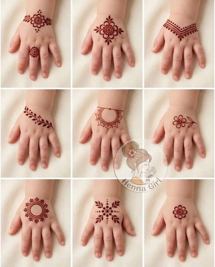 Simple Finger Mehndi Design for Eid (2)