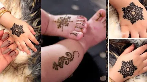 simple back hand mehndi design