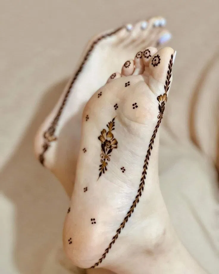 Arabic Minimal Back Hand Mehndi Design for Eid (2)