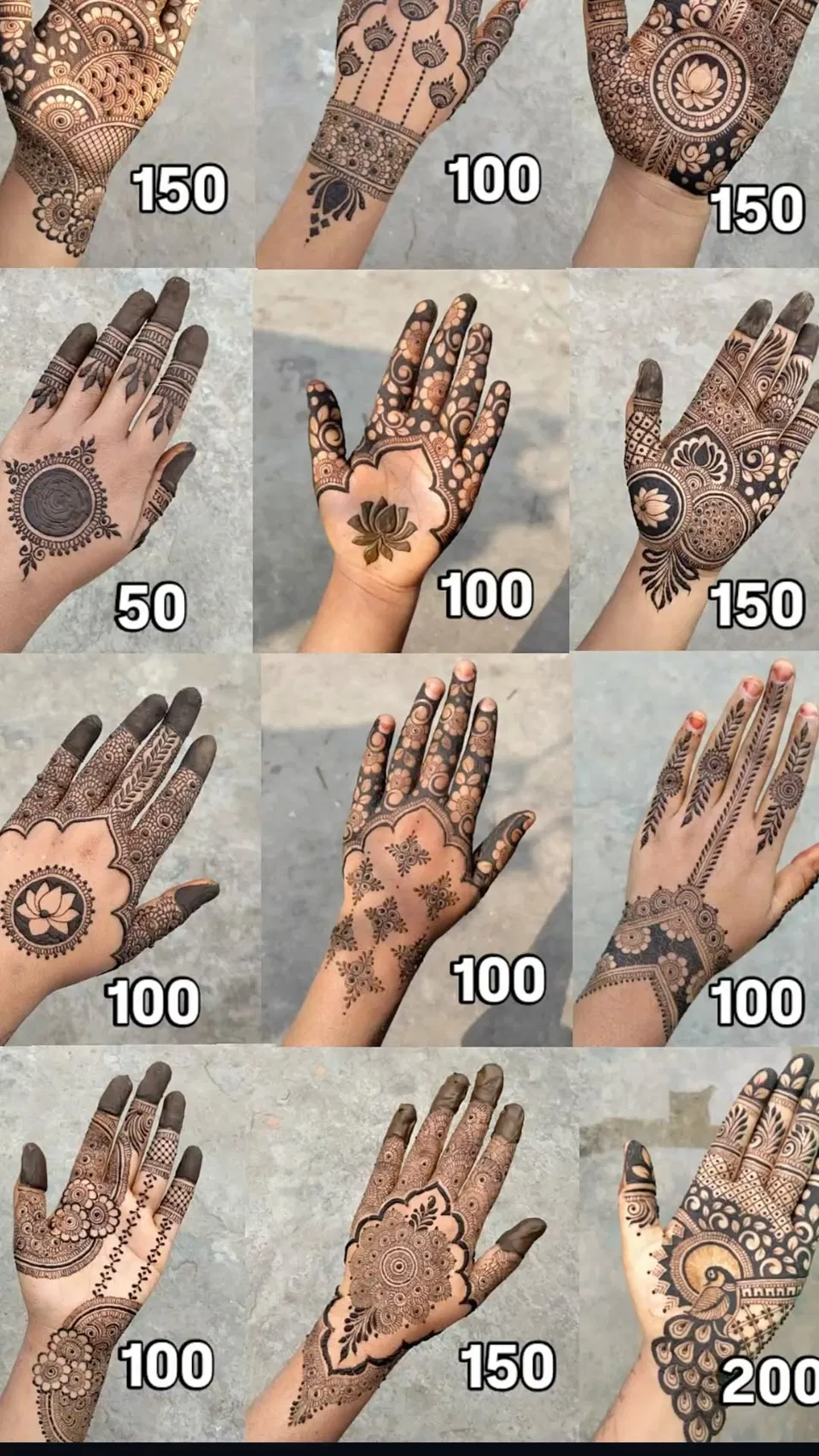 Simple Stylish Finger Mehndi Design with Gol Tikki for Karwa Chauth (2)