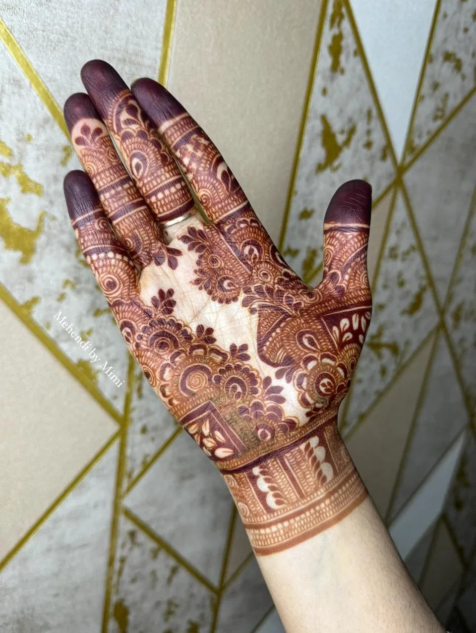 Aesthetic Arabic Front Hand Mehndi Design with Jaal (5)