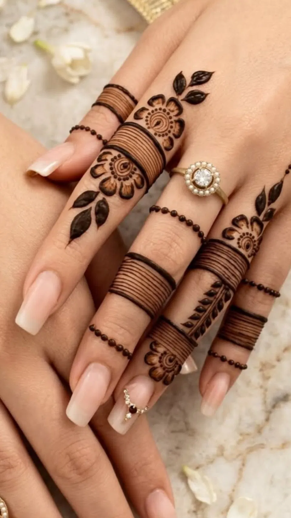 Aesthetic Royal Back Hand Mehndi Design (3)