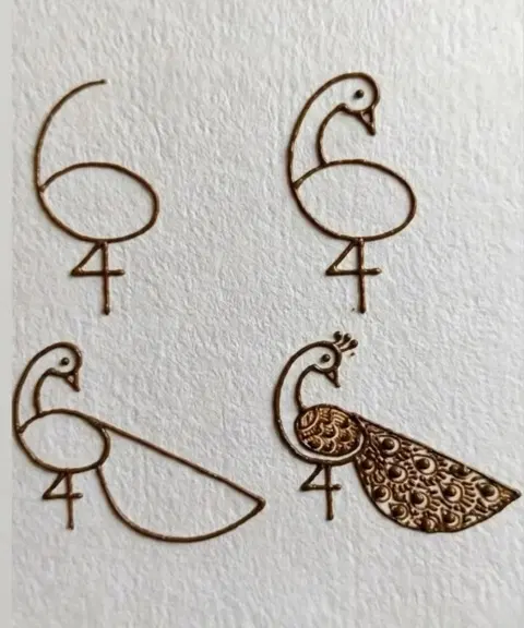simple circle mehndi design