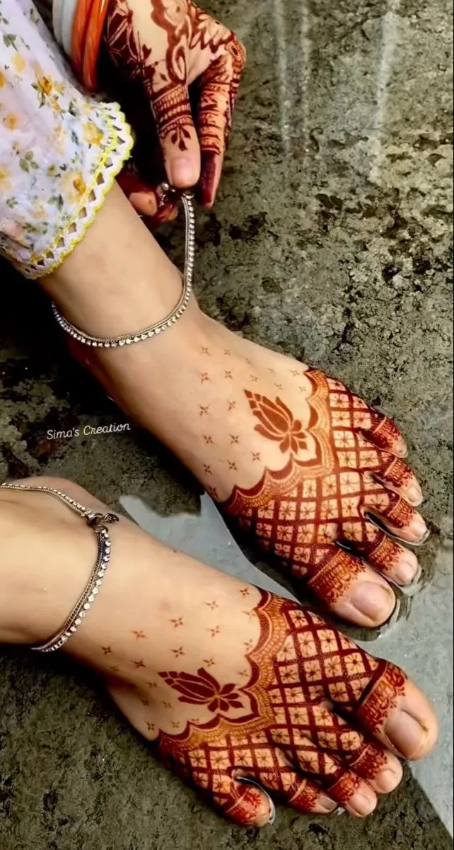 Bridal Pakistani Foot Mehndi Design for Eid (5)