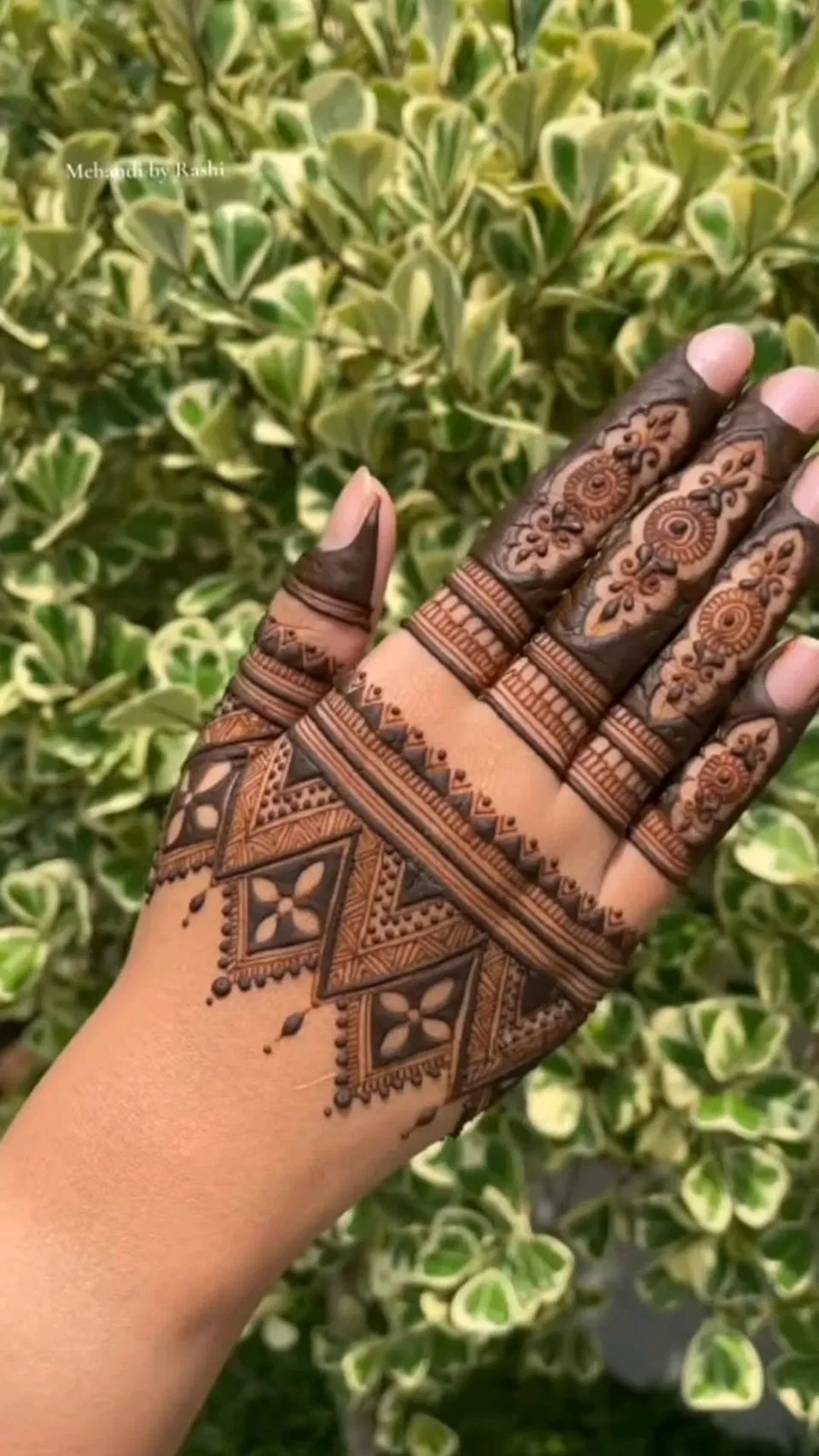 Bridal Royal Back Hand Mehndi Design with Gol Tikki (4)