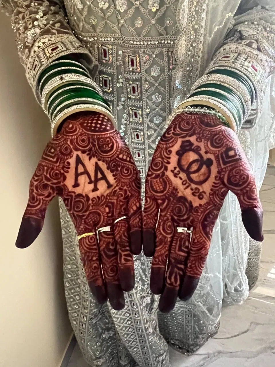 Arabic Bridal Mehndi Design with Hidden Name (2)