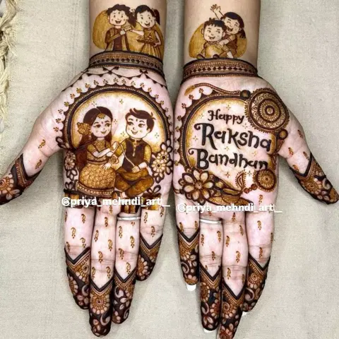 bridal stylish circle finger mehndi design