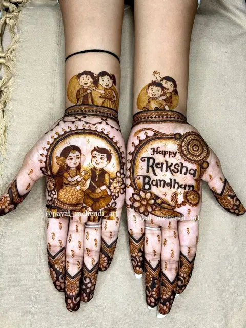 figure mehndi design