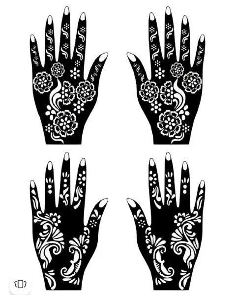 aesthetic bridal mehndi design