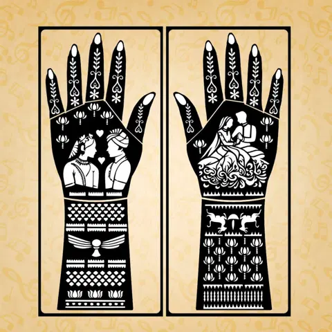 aesthetic arabic deity arm mehndi design