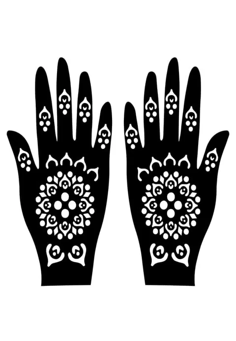 simple finger mehndi design
