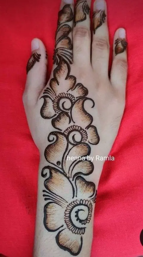 arabic simple bel arm mehndi design