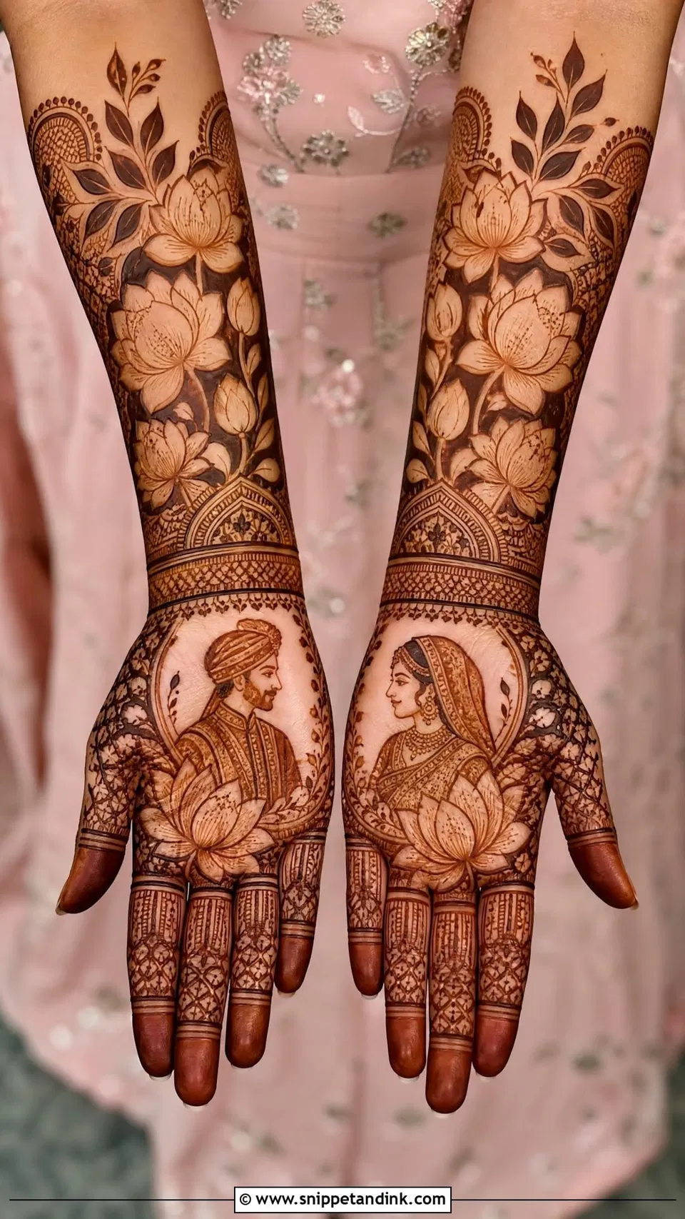 Bridal Stylish Back Hand Mehndi Design with Figures and Peacock (6)
