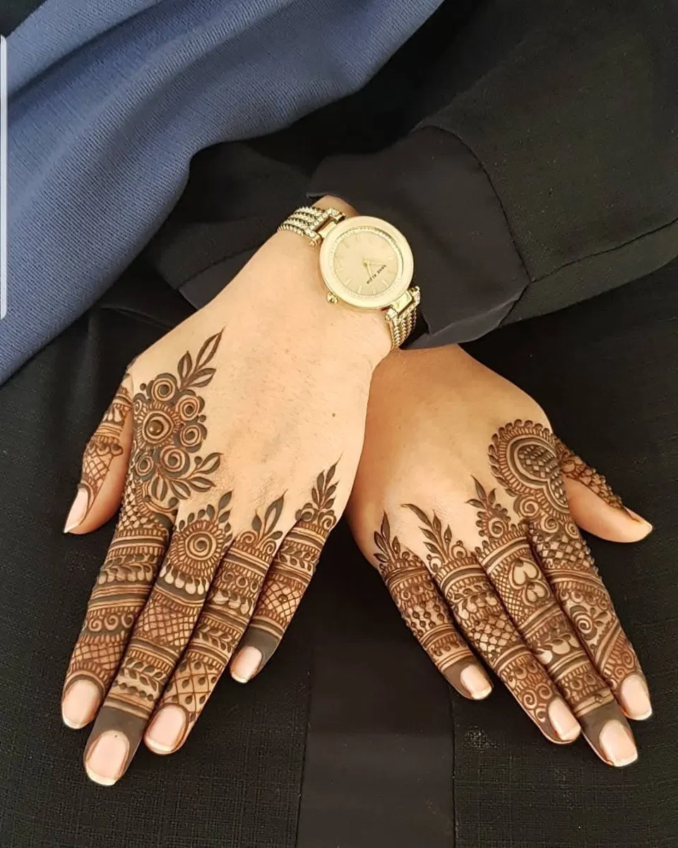 Simple Back Hand Mehndi Design