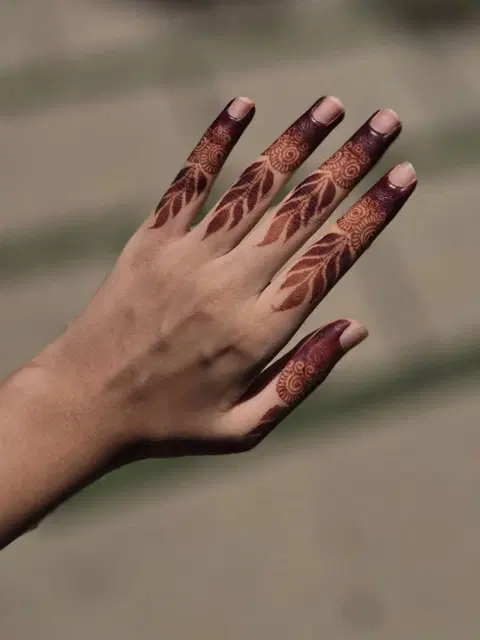 arabic dubai back hand mehndi design