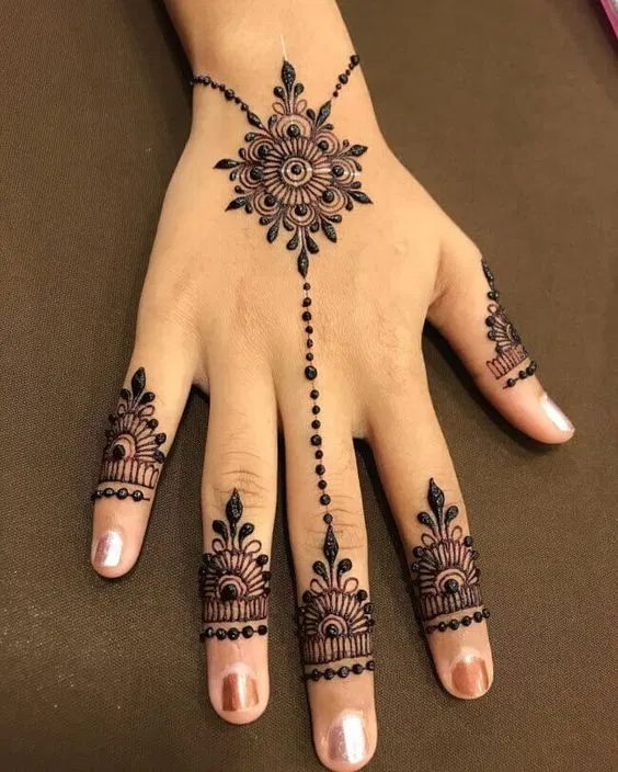 Simple Stylish Finger Mehndi Design (5)
