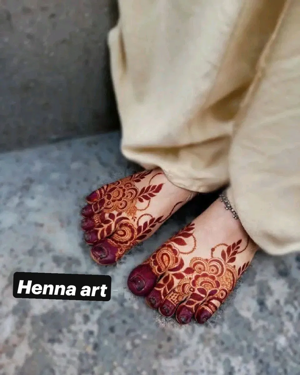 Bridal Pakistani Foot Mehndi Design for Eid (6)