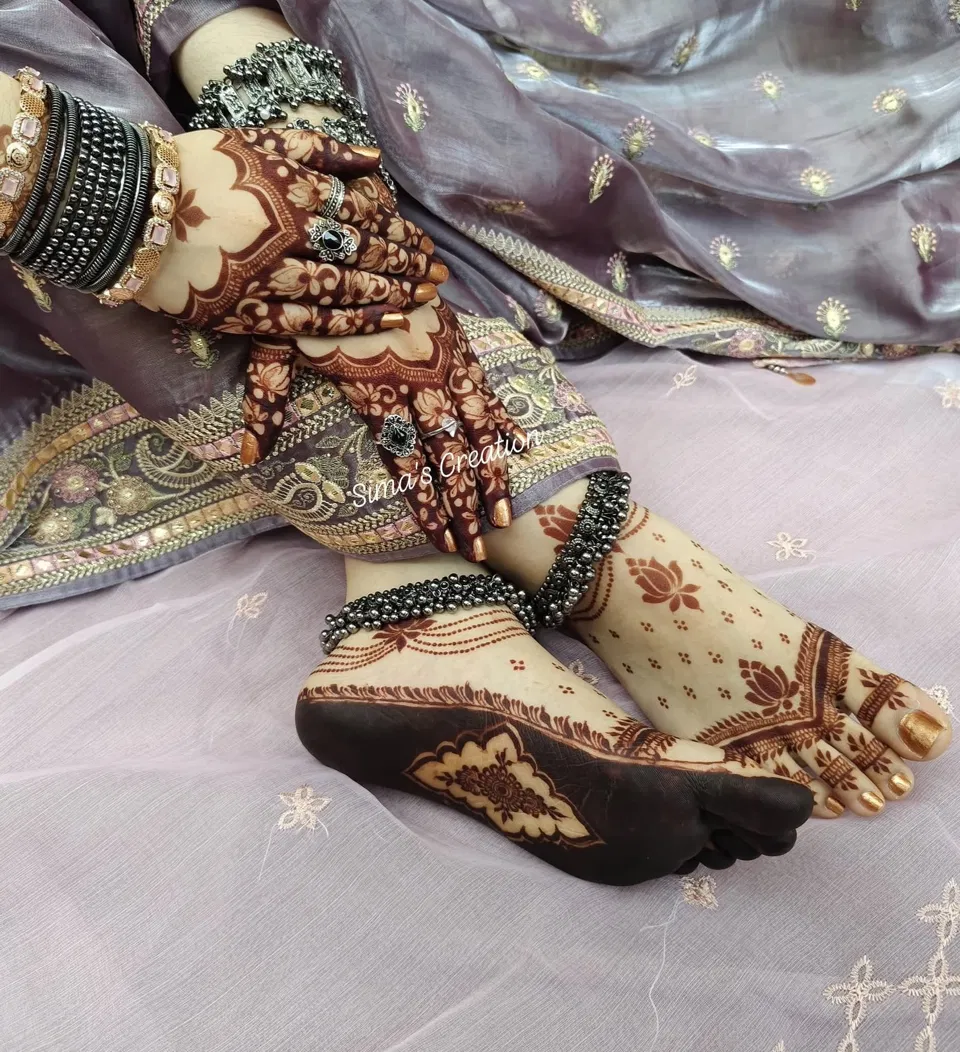 Bridal Pakistani Foot Mehndi Design for Eid (7)