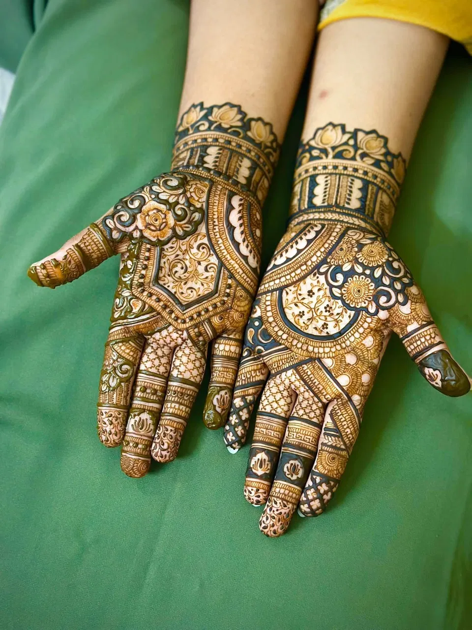 Bridal Royal Arm Mehndi Design (2)