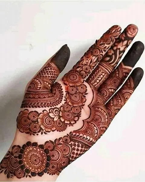 arabic royal front hand mehndi design