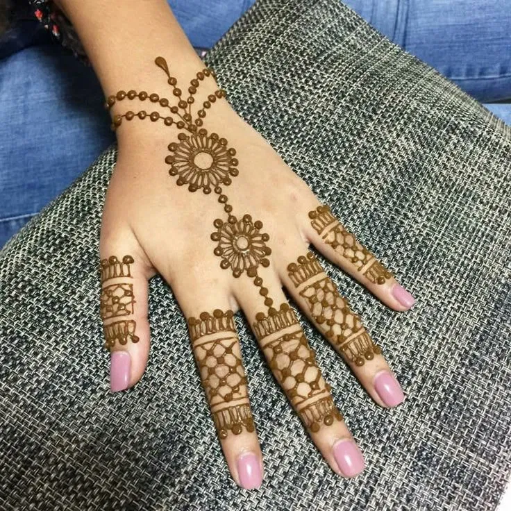 Simple Back Hand Mehndi Design (4)