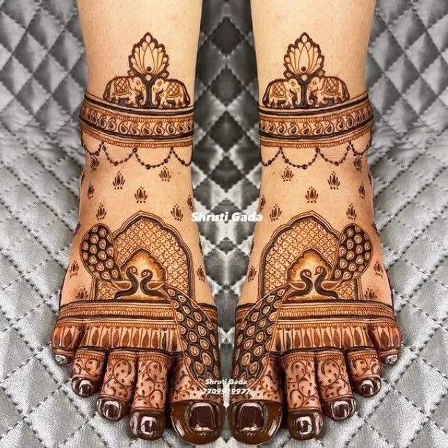 Bridal Foot Mehndi Design (6)