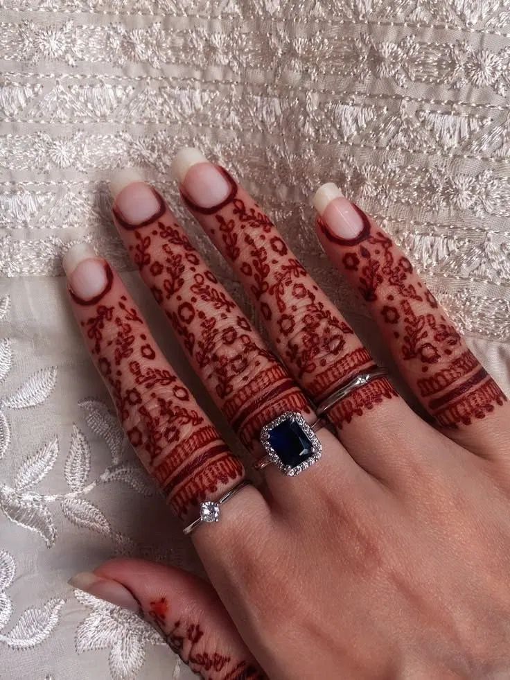 Aesthetic Royal Back Hand Mehndi Design (22)