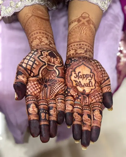arabic finger mehndi design