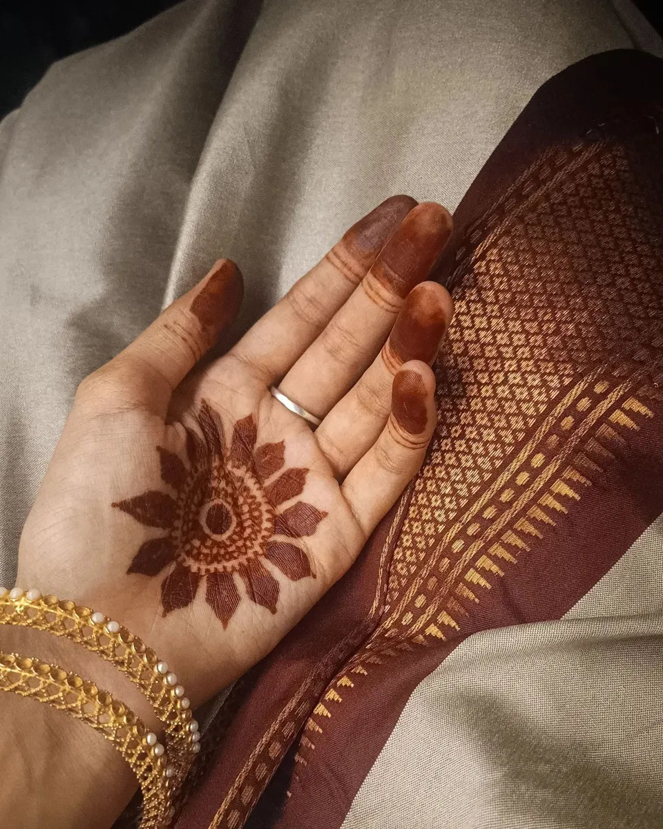 Aesthetic Simple Wrist Mehndi Design