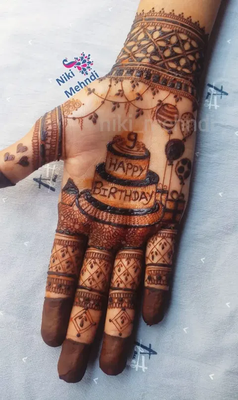 bridal simple front hand mehndi design
