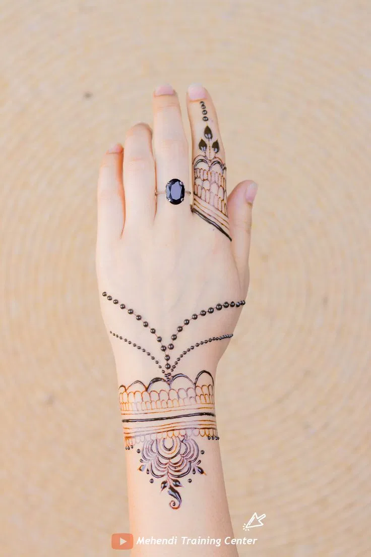 Simple Back Hand Mehndi Design (18)