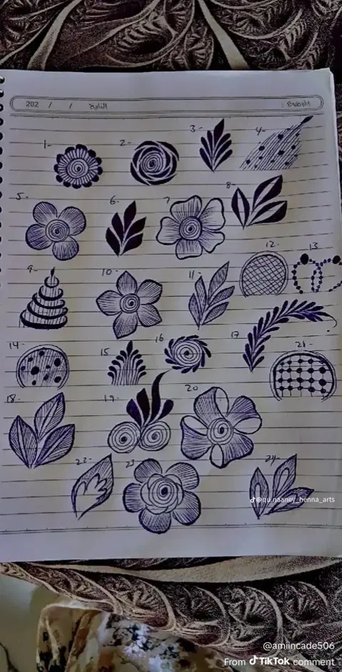 simple arm mehndi design