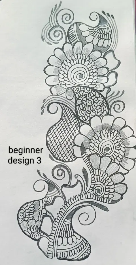 arabic simple back hand mehndi design