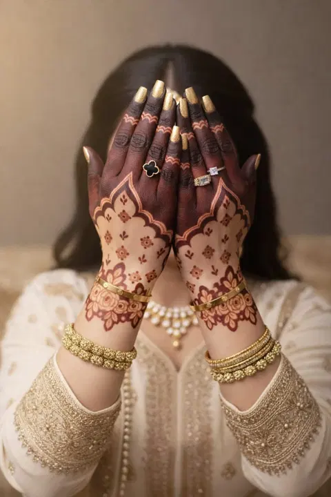 bridal simple finger mehndi design