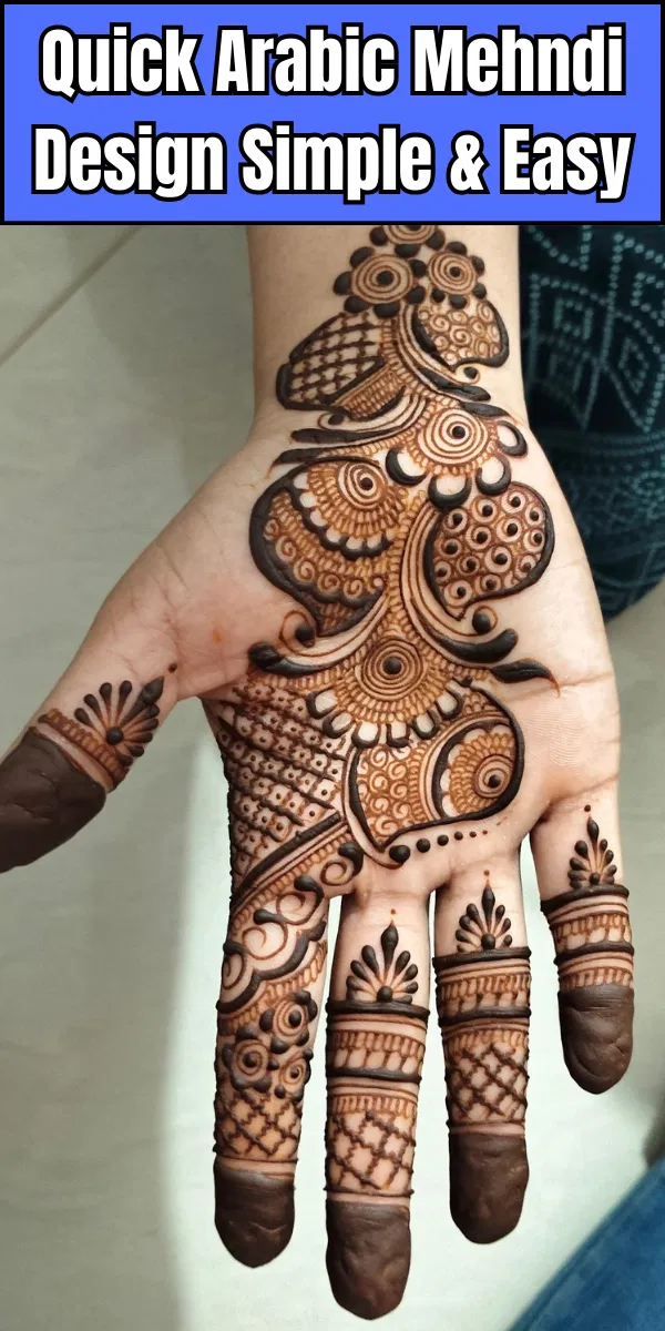 Arabic Bridal Front Hand Mehndi Design (5)