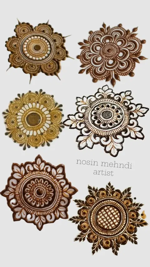 arabic pakistani circle front hand mehndi design