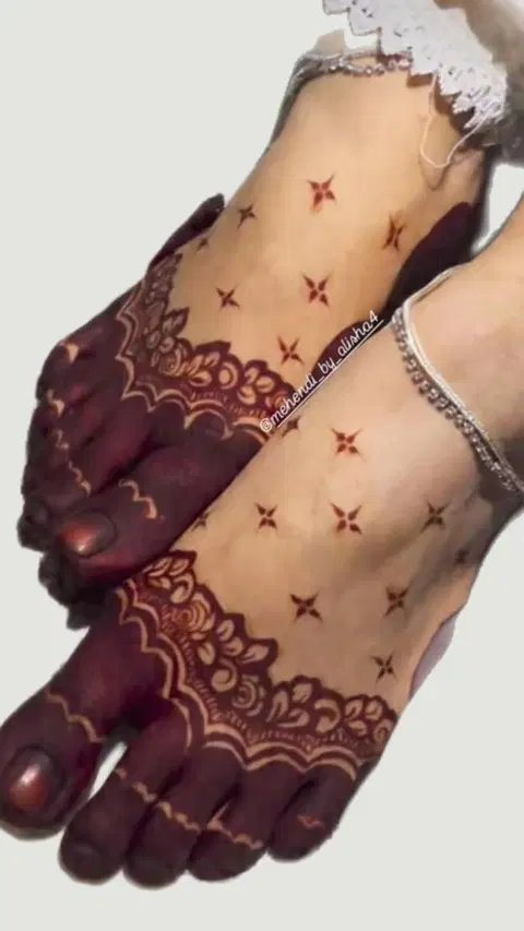 bridal simple finger mehndi design