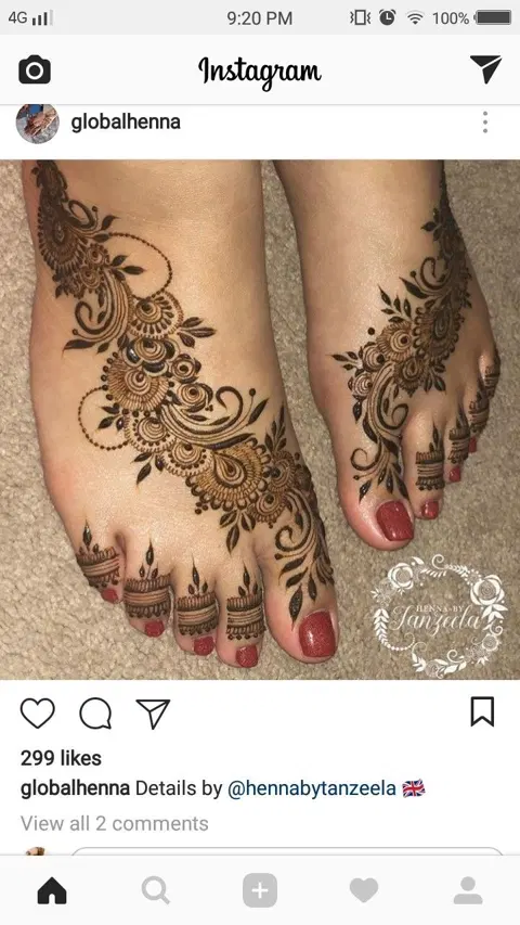 arabic dubai flower finger mehndi design