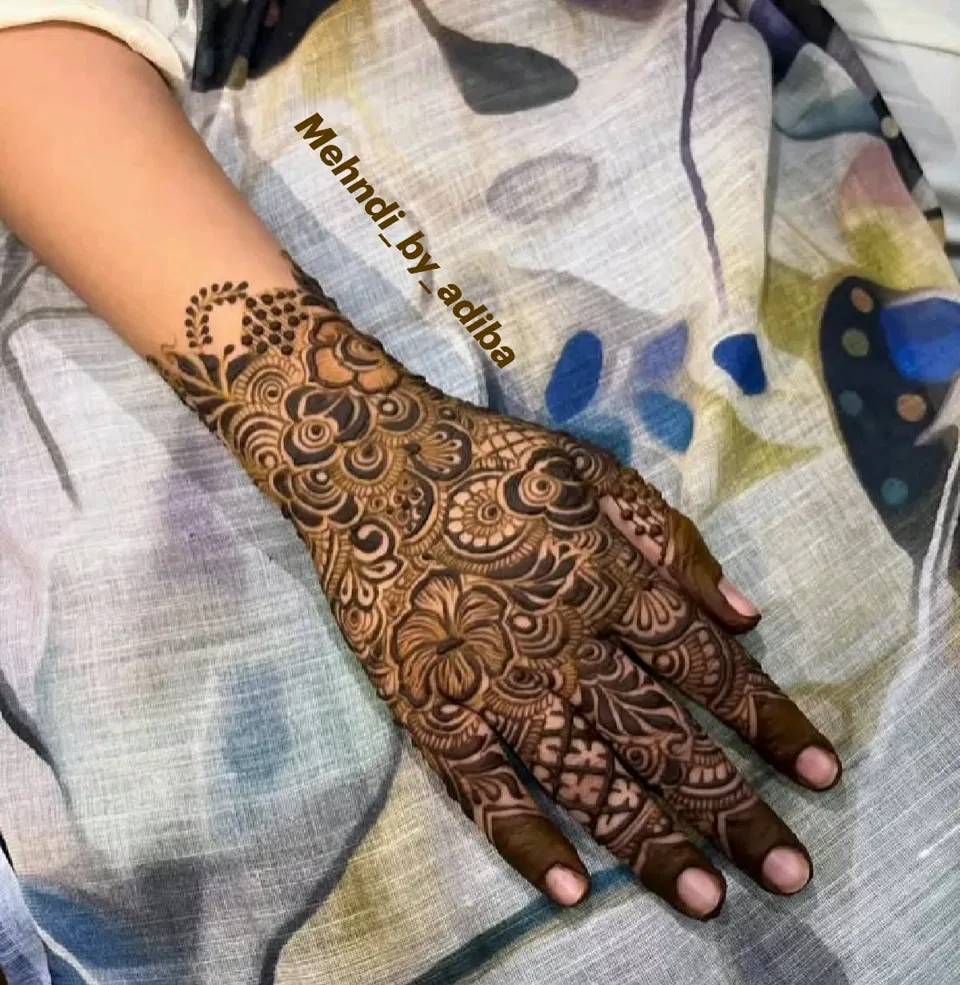 Bridal Dubai Back Hand Mehndi Design (4)