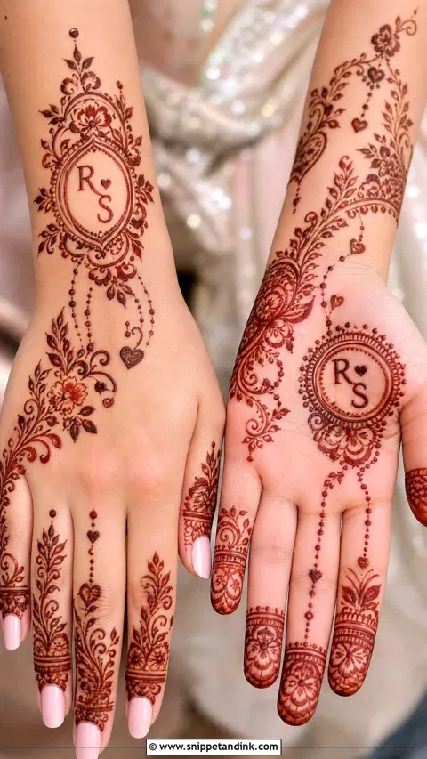 bridal stylish figure mehndi design