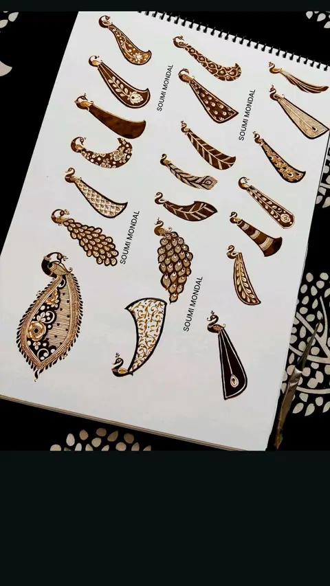 bridal simple circle mehndi design