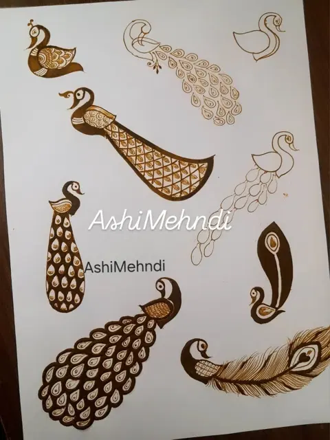 heart back hand mehndi design