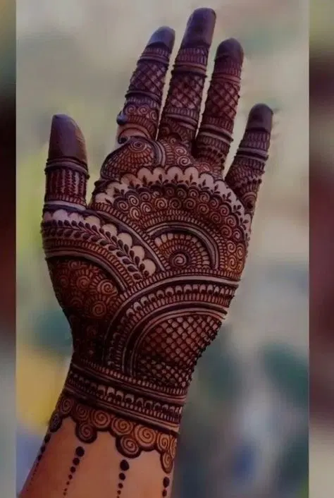 indian finger mehndi design