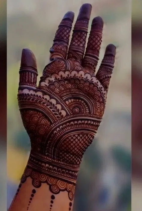 Indian Finger Mehndi Design