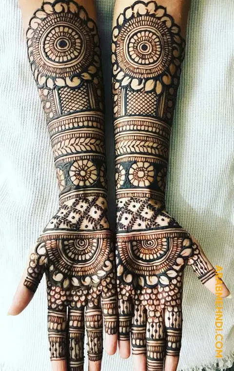bridal figure full hand mehndi design