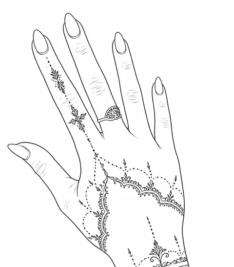 finger mehndi design