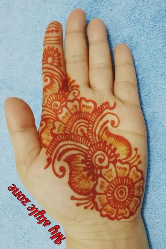 Arabic Simple Front Hand Mehndi Design for Raksha Bandhan (2)