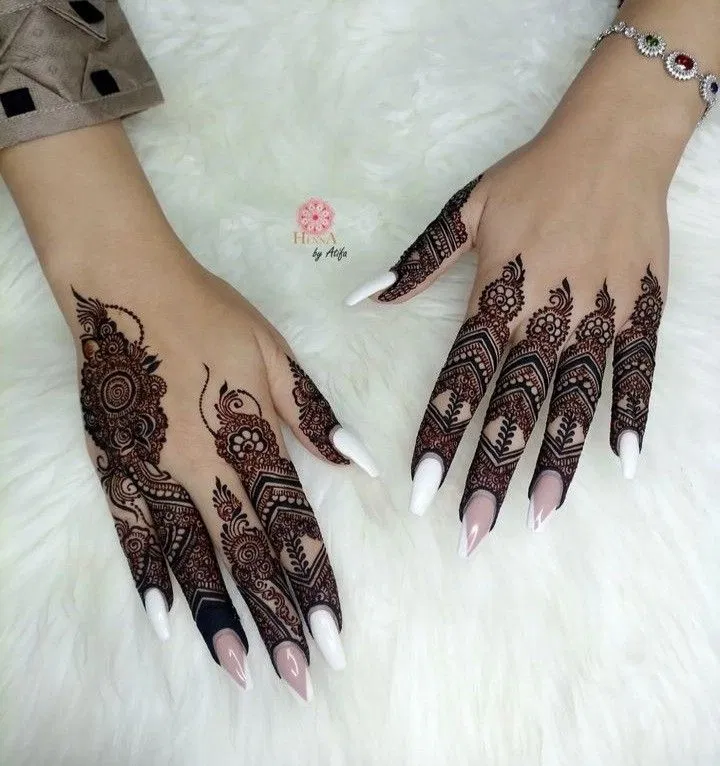 Simple Stylish Back Hand Mehndi Design (20)